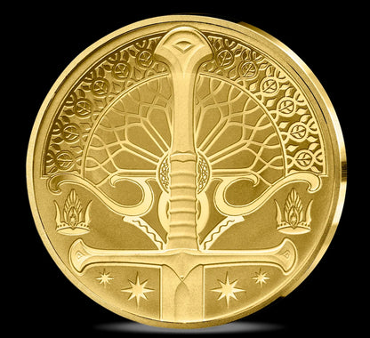 In Stock! 2026 France Lord of the Rings Proof 0.5g Gold Coin