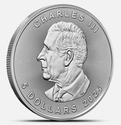 In Stock! 2025 1 oz Canadian Silver Autumn Maple Leaf Coin