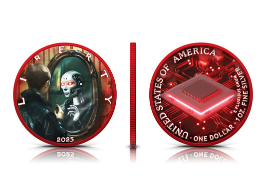 In Stock! 2025 U.S. Eagle A.I. Awareness Edition 1 oz Silver Coin