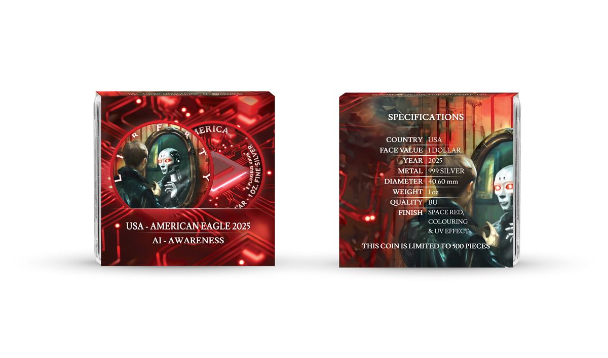 In Stock! 2025 U.S. Eagle A.I. Awareness Edition 1 oz Silver Coin