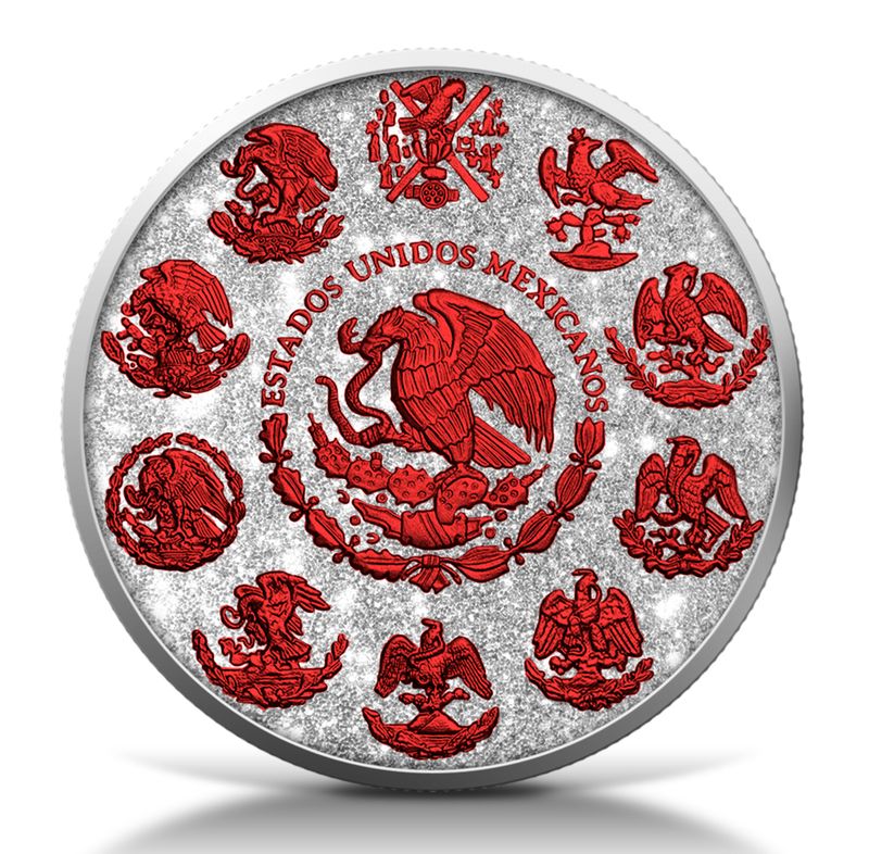 2024 Mexico Libertad Diamond Dust Fire Edition 1 oz Silver Coin (03/27)