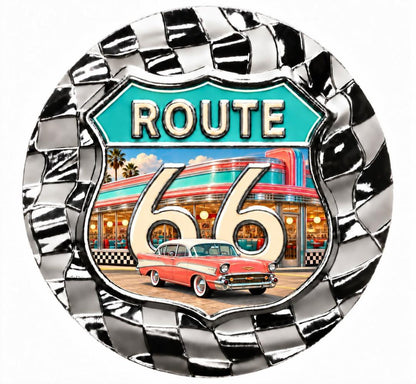 Scottsdale Mint Route 66 Cruisin' 66 Colorized 1 oz Silver Stacker Medal