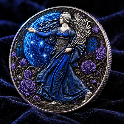 2026 Silver Eagle Diamond Dust Celestial Garden Colorized 1oz .999 Silver Coin