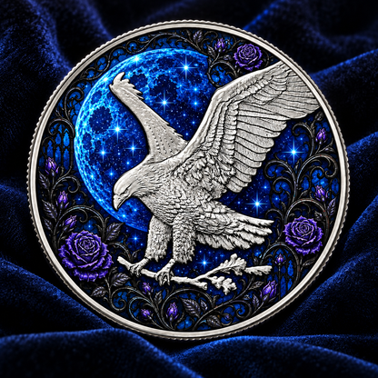 2026 Silver Eagle Diamond Dust Celestial Garden Colorized 1oz .999 Silver Coin