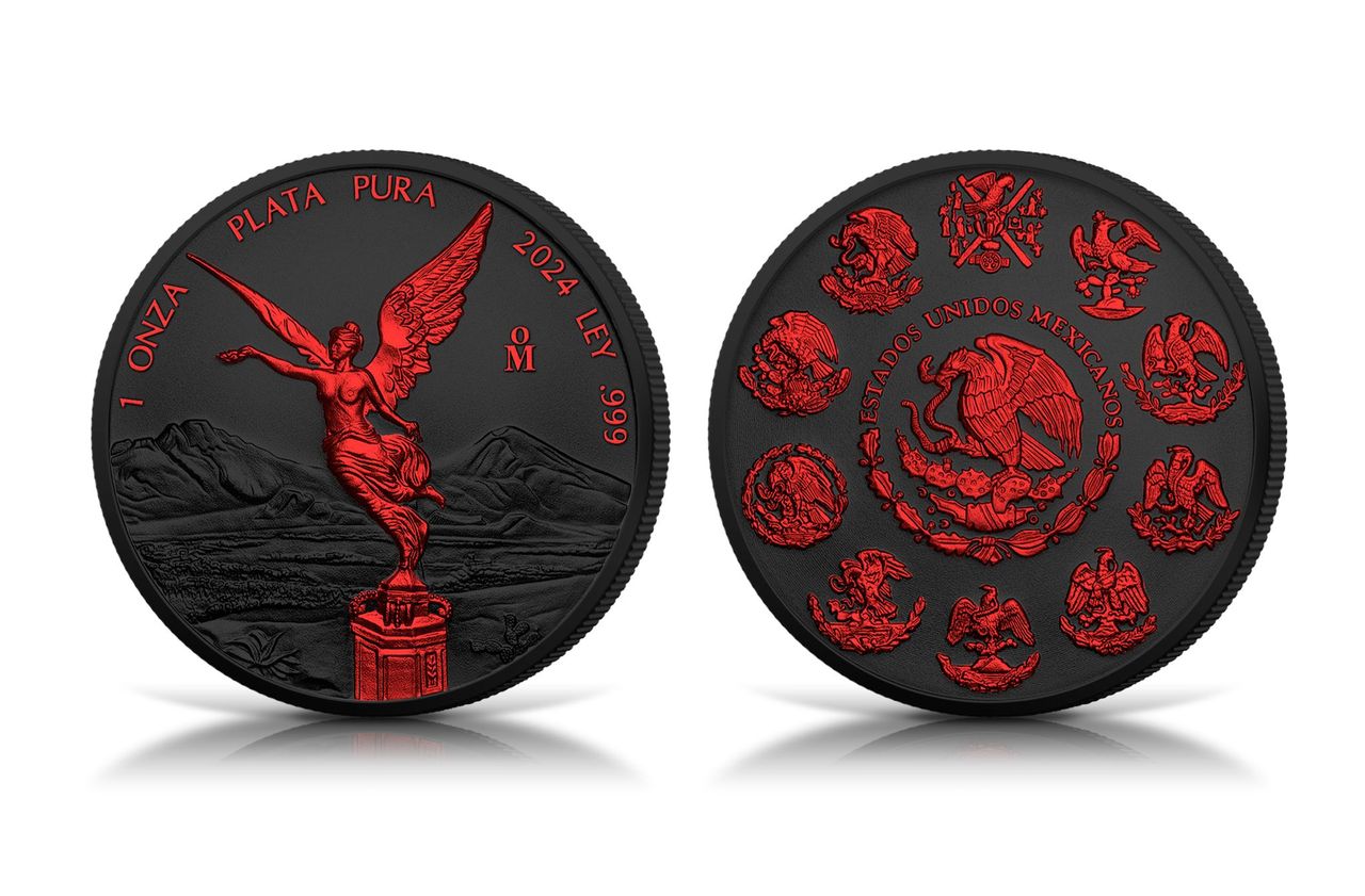 2024 Mexico Libertad Black Platinum Fire Edition 1 oz Silver Coin (03/27)