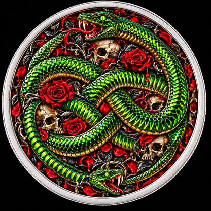 2026 Samoa Ouroboros Memento Mori 1/2 oz Silver Coin