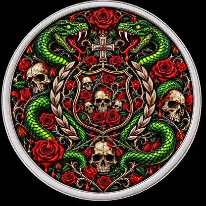 2026 Samoa Ouroboros Memento Mori 1/2 oz Silver Coin