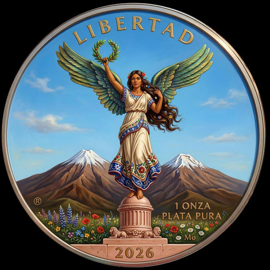 2026 Estados Unidos Mexicanos Libertad Special Edition Traditional Mexican Angel 1 oz Silver Coins (49 Mintage)