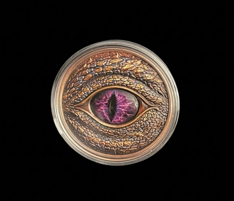 In Stock! The Dragon’s Watchful Eye 5 oz Copper Colorized