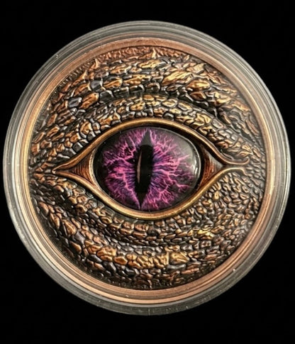In Stock! The Dragon’s Watchful Eye 5 oz Copper Colorized