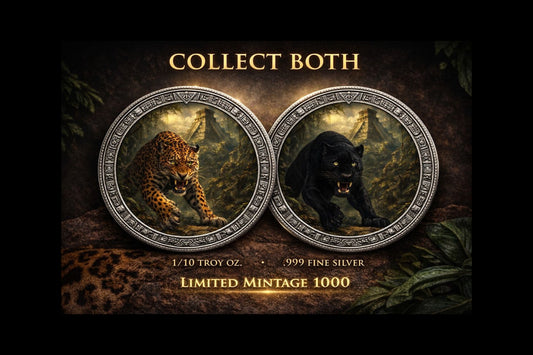 Aztec Guardians Colorized 2 x 1/10 oz Silver Round Set (03/27)