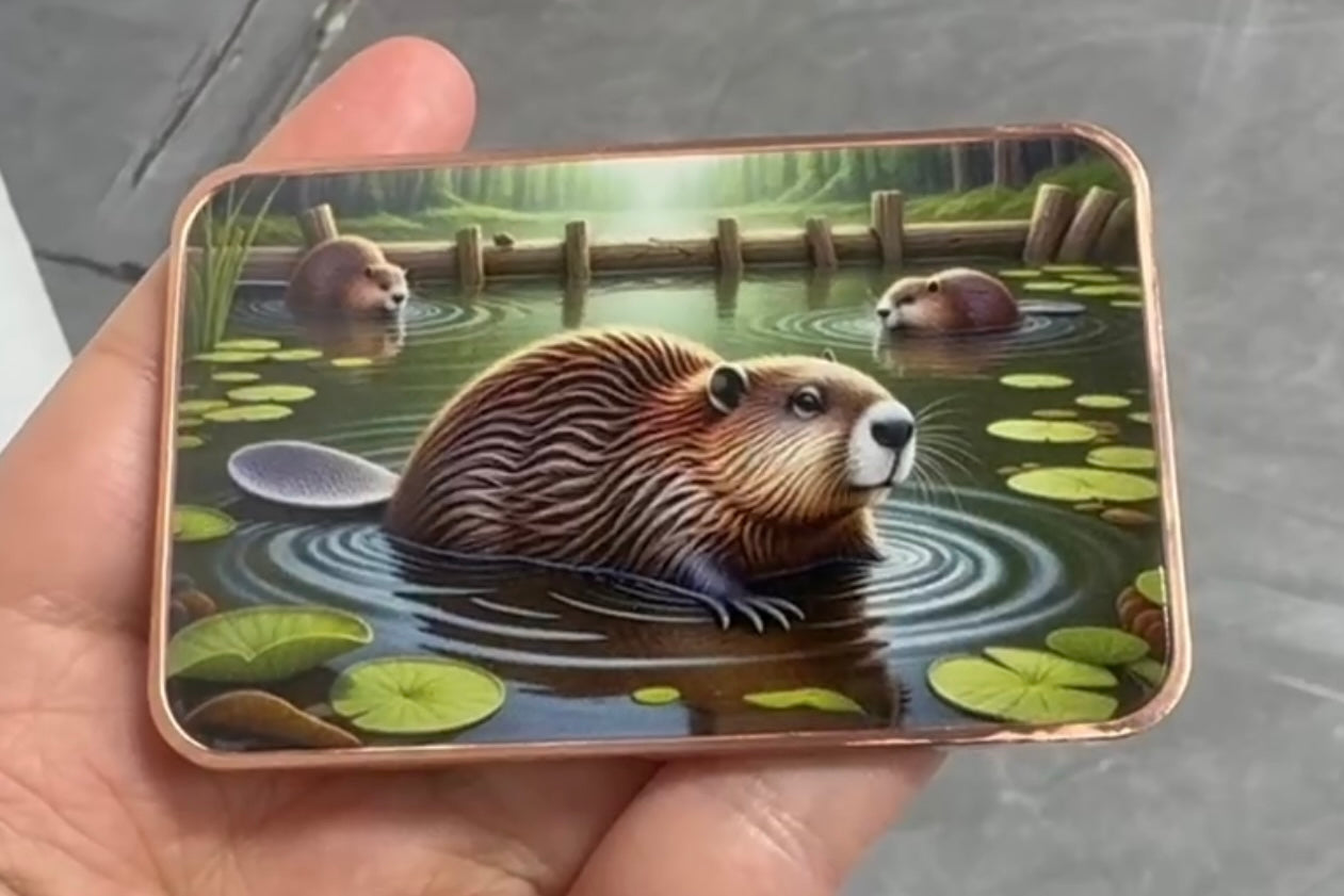 5oz Copper Backwoods Beaver WITH CAPSULE