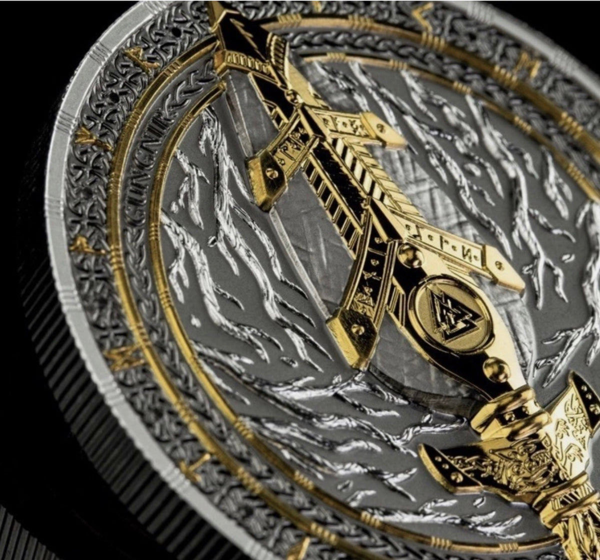 In Stock! 2026 Germania Artefacts: Gungnir 2 oz Silver BU Ultra High Relief
