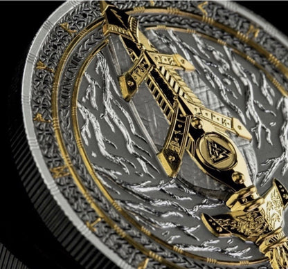 In Stock! 2026 Germania Artefacts: Gungnir 2 oz Silver BU Ultra High Relief