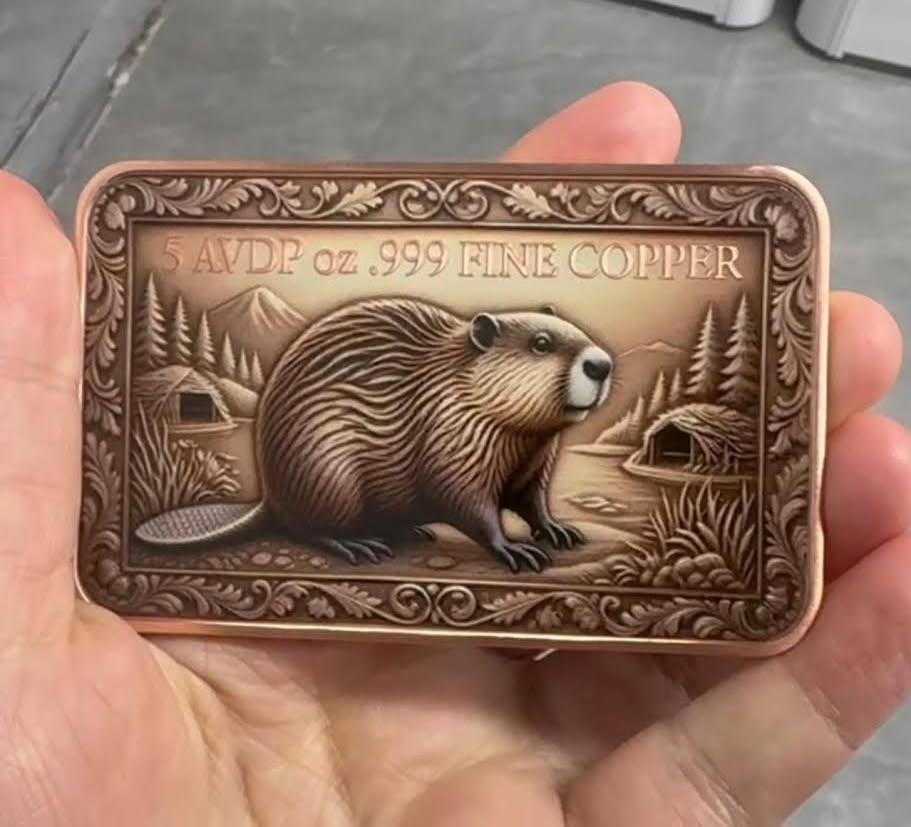 5oz Copper Backwoods Beaver WITH CAPSULE