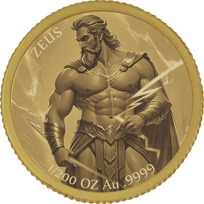 2026 Liberia Zeus Proof 1/200 oz Gold Coin (03/27)