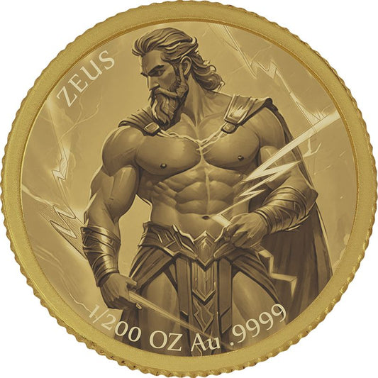 2026 Liberia Zeus Proof 1/200 oz Gold Coin (03/27)
