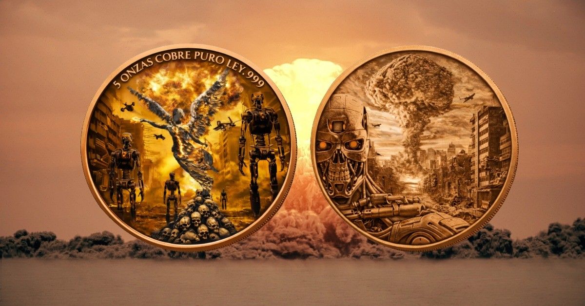 Mexico Libertad Judgement Day 5 oz Copper Medal (03/26)