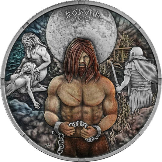 Estimate! 2026 Germania The Bodvar Saga: Loss 'Vengeful' 1 oz Silver Coin (04/03)