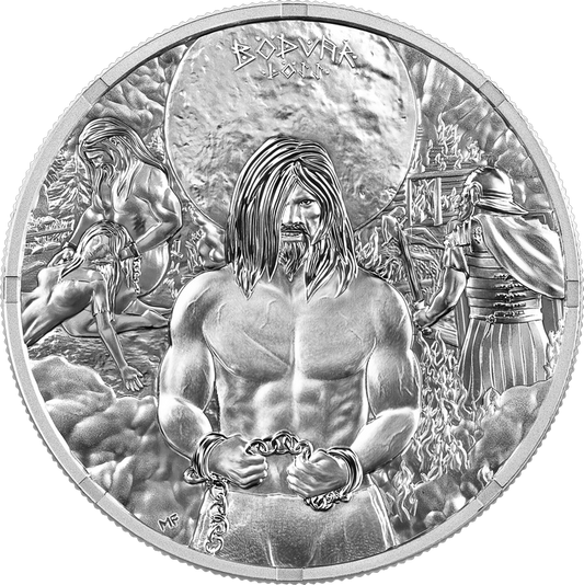 Estimate! 2026 Germania The Bodvar Saga: Loss BU 1 oz Silver Coin (04/03