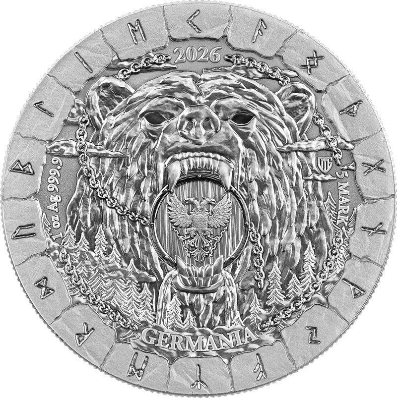 Estimate! 2026 Germania The Bodvar Saga: Loss BU 1 oz Silver Coin (04/03