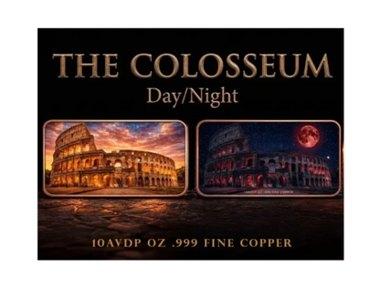 2026 Rome Colosseum Colorized 10oz AVDP Copper in Capsule (4/10)