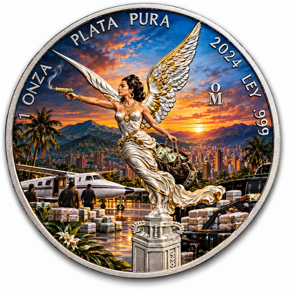 2024 Mexico Libertad Griselda Bianco 1 oz Silver Coin (199 Mintage)