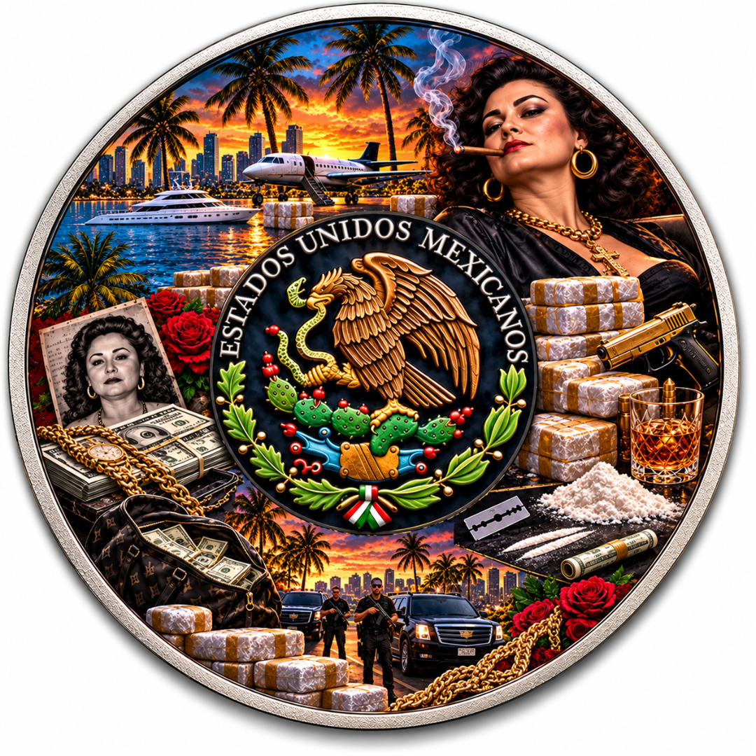 2024 Mexico Libertad Griselda Bianco 1 oz Silver Coin (199 Mintage)