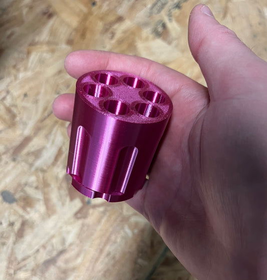 Revolver That Spins! Fits .45 bullets or smaller! Pink!