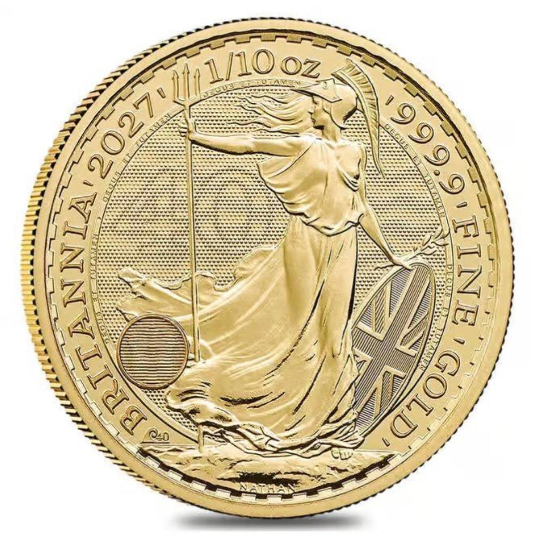 Estimate: UK Royal Mint 2026 Great Britain 40th Anniversary Britannia 1/10 oz Gold Coin