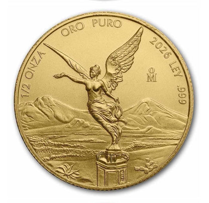 2026 Libertad 1.90 oz Gold 5-Coin BU Set in Flips (Est: Mintage 400)