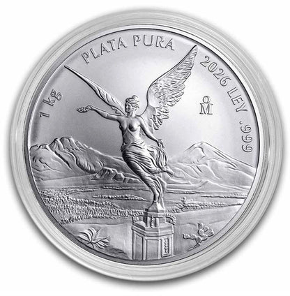 2026 Libertad KILO BU 32.15 oz Silver in Capsule (300 Mintage)