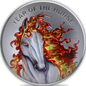 In Stock! 2026 1oz Colorized Lunar Fire House .999 Silver Medal Slab