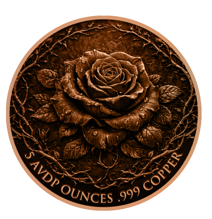 5oz Beautiful Nightmare Colorized Copper in Capsule