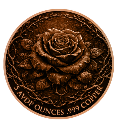 5oz Beautiful Nightmare Colorized Copper in Capsule