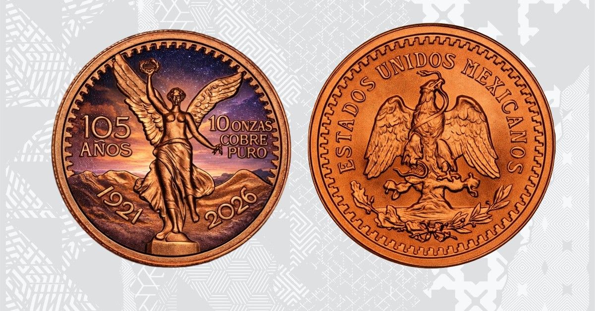 Mexico 50 Pesos 105 Year Anniversary 10 oz Copper Medal (03/30)