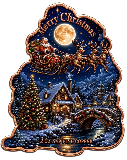Santa's Secret Fantasy 2oz .999 Copper