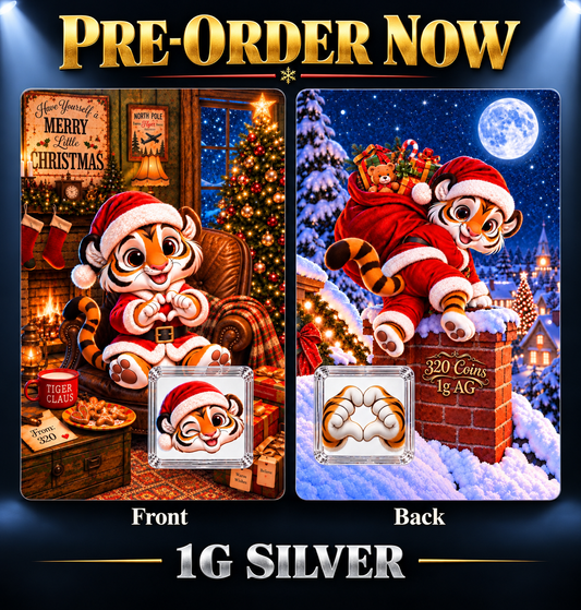 Tiger Claus 1g Silver