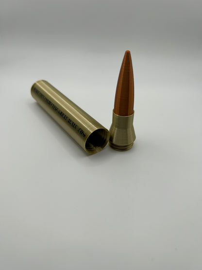 .50 Cal Bullet Rounds holds 90% Dime & 1/10 Gold! In Gold!