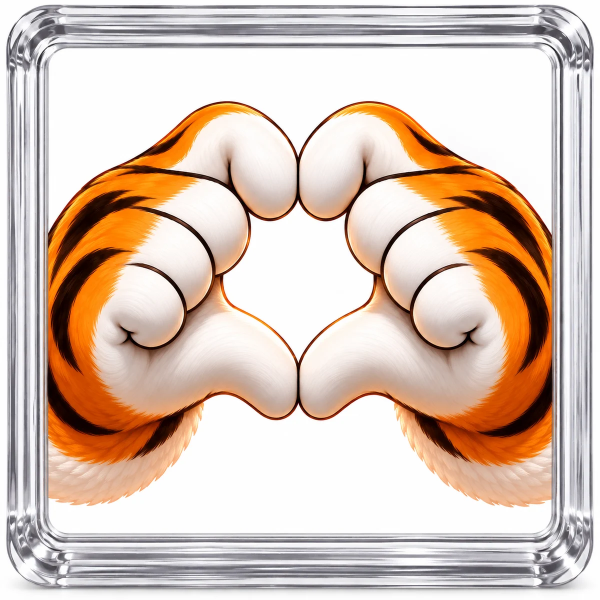 Tiger Claus 1g Silver