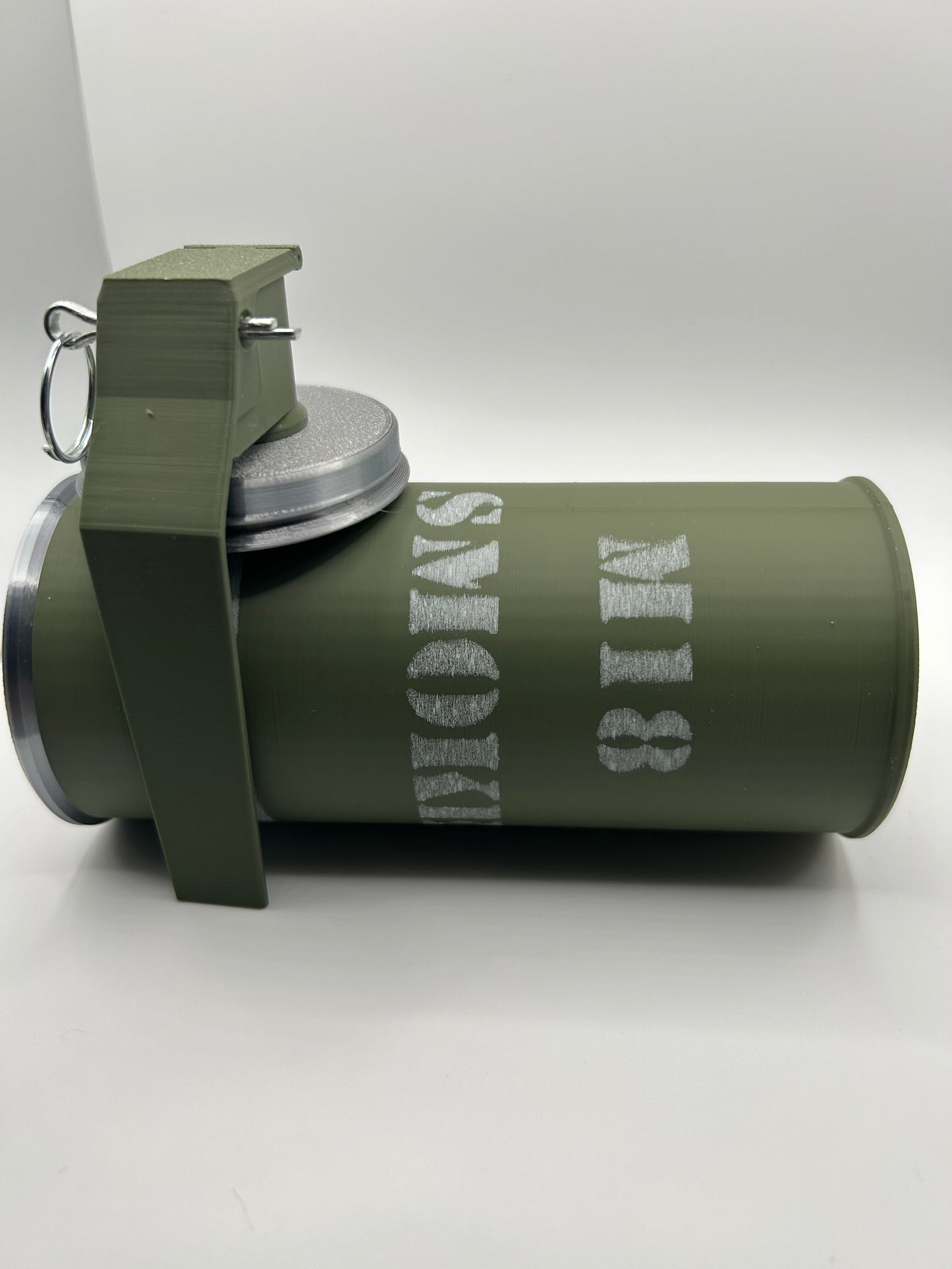 M18 Smoke Grenade- Holds 20 1 oz Rounds in XL Foam Capsules! Coin capsule tubes. Coin capsule case.