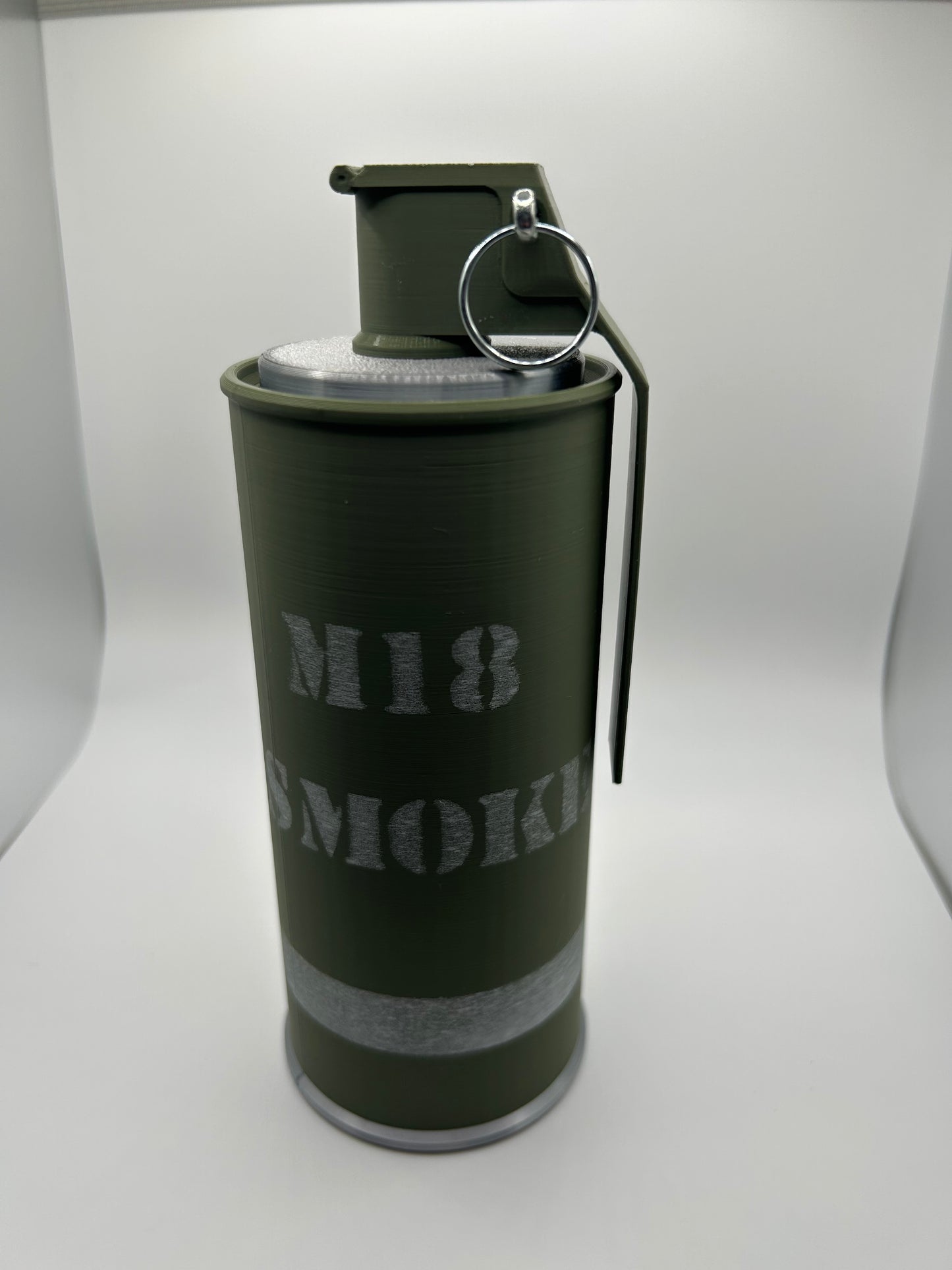 M18 Smoke Grenade- Holds 20 1 oz Rounds in XL Foam Capsules! Coin capsule tubes. Coin capsule case.