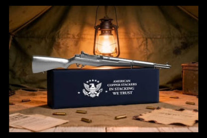 2026 Liberia M1 Garand Shaped Copper Coin Blind Box. In Silver We Trust!