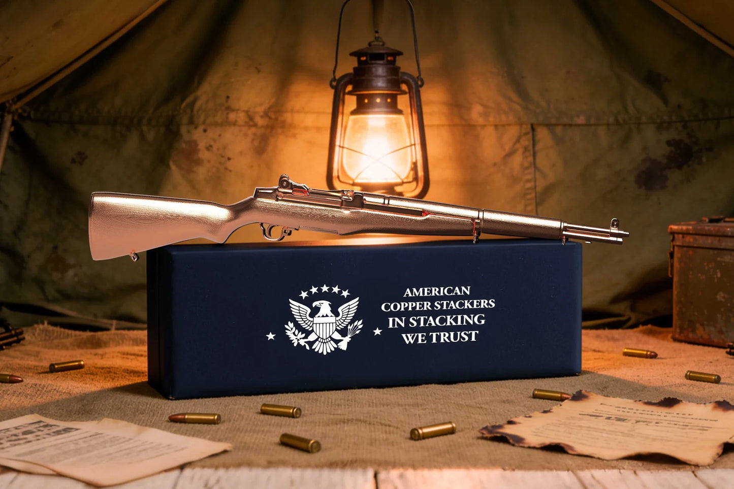 2026 Liberia M1 Garand Shaped Copper Coin Blind Box. In Silver We Trust!