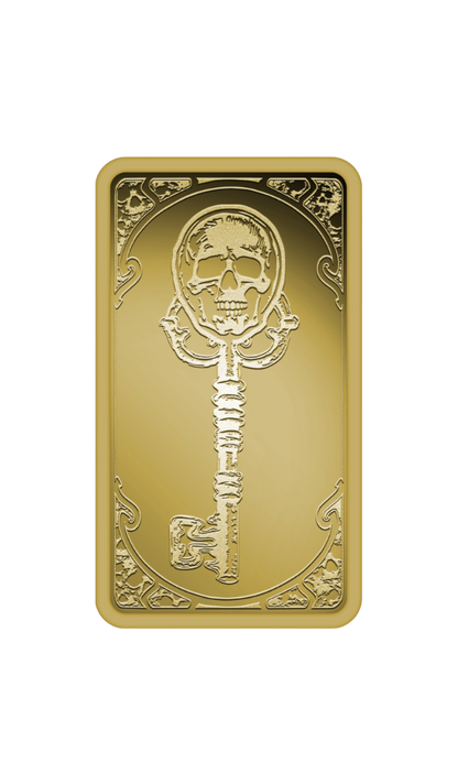 In Stock! 2026 Liberia Skeleton Key 1/200 oz Gold Coin