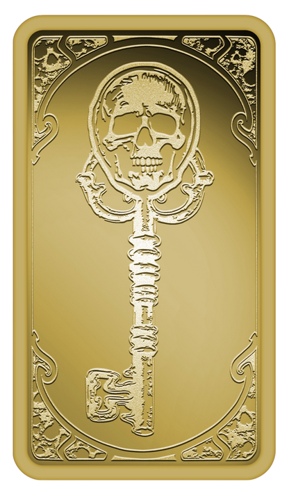 In Stock! 2026 Liberia Skeleton Key 1/200 oz Gold Coin