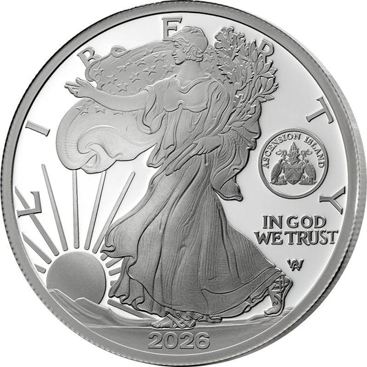 2026 Ascension Island American Eagle Artist Collection 5 x 1 oz Silver Coin Set (03/30)