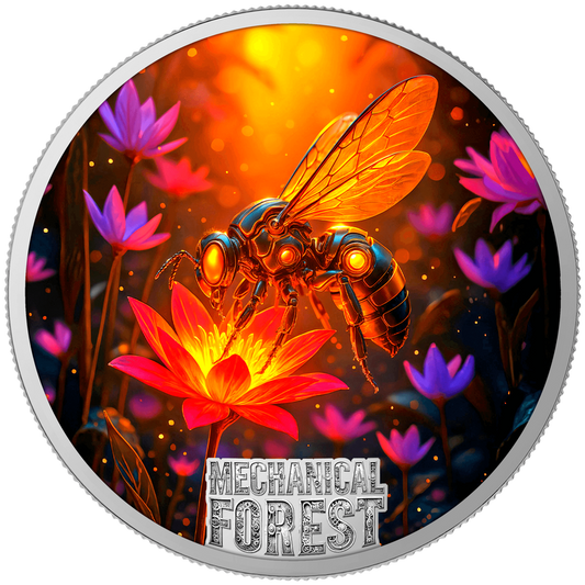 2026 Liberia Mechanical Forest 3 x 1 oz Silver Coin Set (04/01)