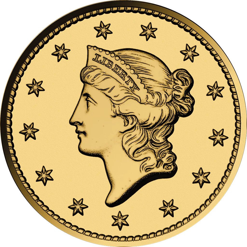In Stock! Liberia U.S. Pre-1933 Gold Dollar Tribute 3 x 1/1000 oz Gold Coin Set