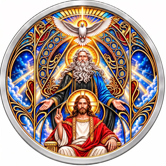 Silver Shield Holy Trinity 1 oz Silver Proof Medal in Box w/COA